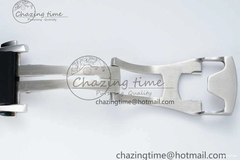 0314 ZipUp Speedmaster Racing Master SS HKF Best Edition Gray Black Dial on Black Rubber Strap A 7811